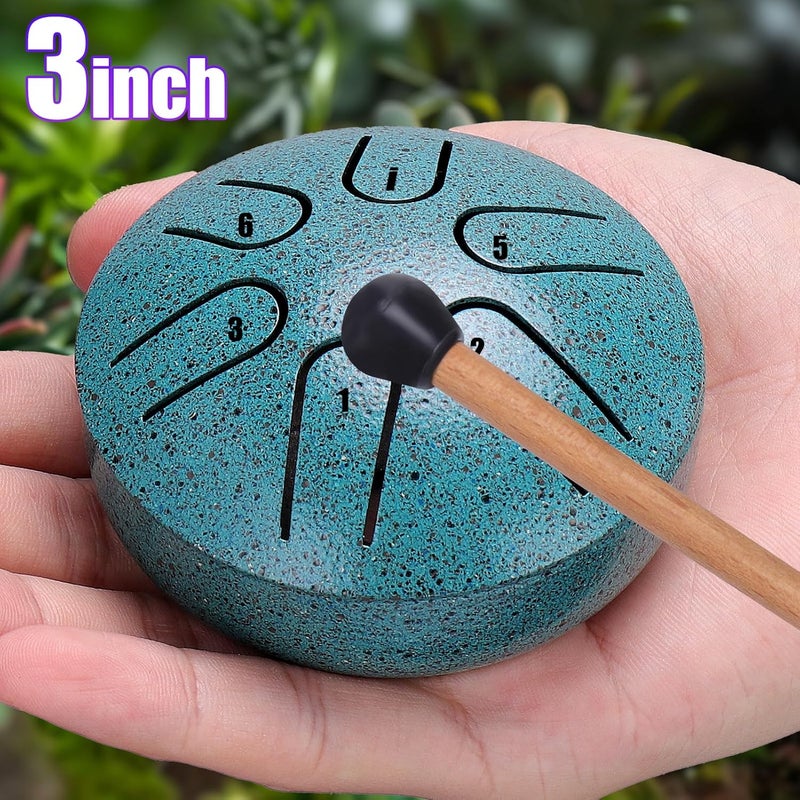 BUSOHA Rain Drum for Outside - 3 Inches 6 Notes Mini Steel Tongue Drums Chime, Rains Drums Chime Waterproof, Rain Drum for Garden Instrument - Image 5